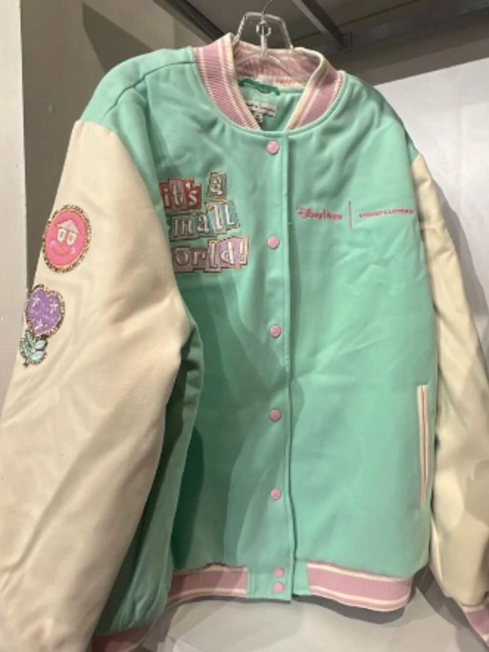 SIZE 1X ONLY - Stoney Clover Lane Small World Varsity Jacket